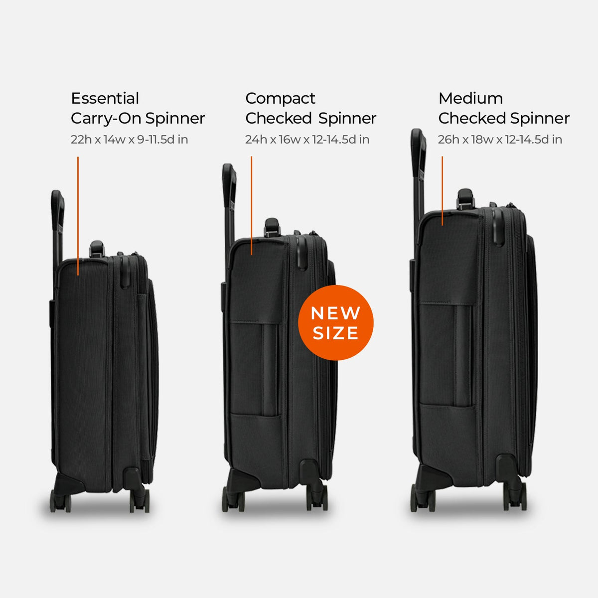 Compact 24" Checked Expandable Spinner | BLU124CXSP