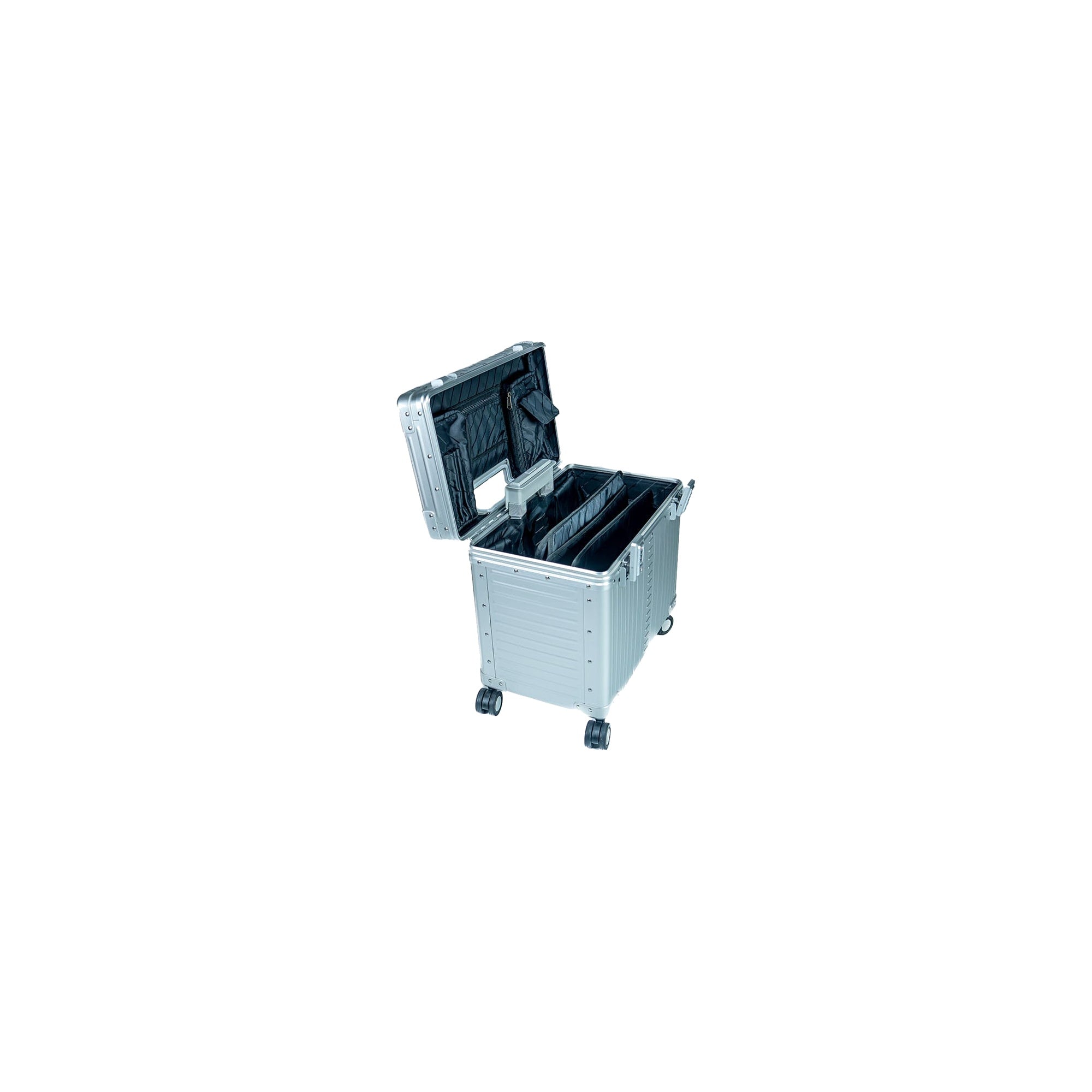 Aluminum 4-Wheel Deluxe Pilot Carry-On Case | ALC-1727F