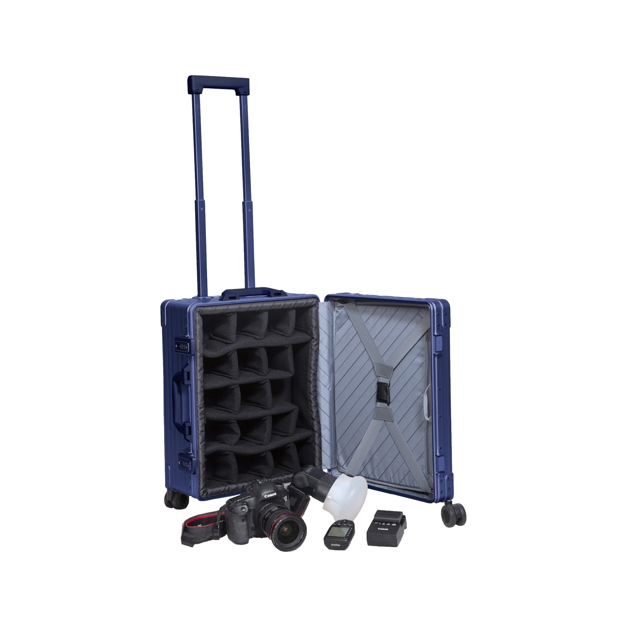 21" Aluminum Camera Carry-On with Divider Insert | 2128-PL-1