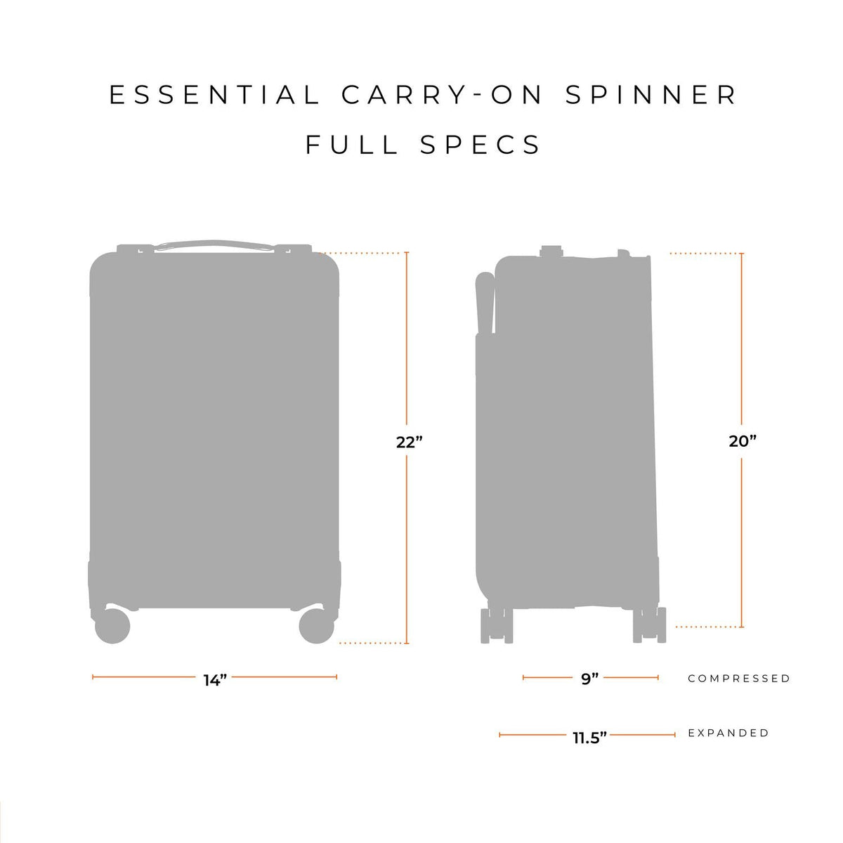 Essential 22" Carry-On Expandable Spinner | BLU122CXSP