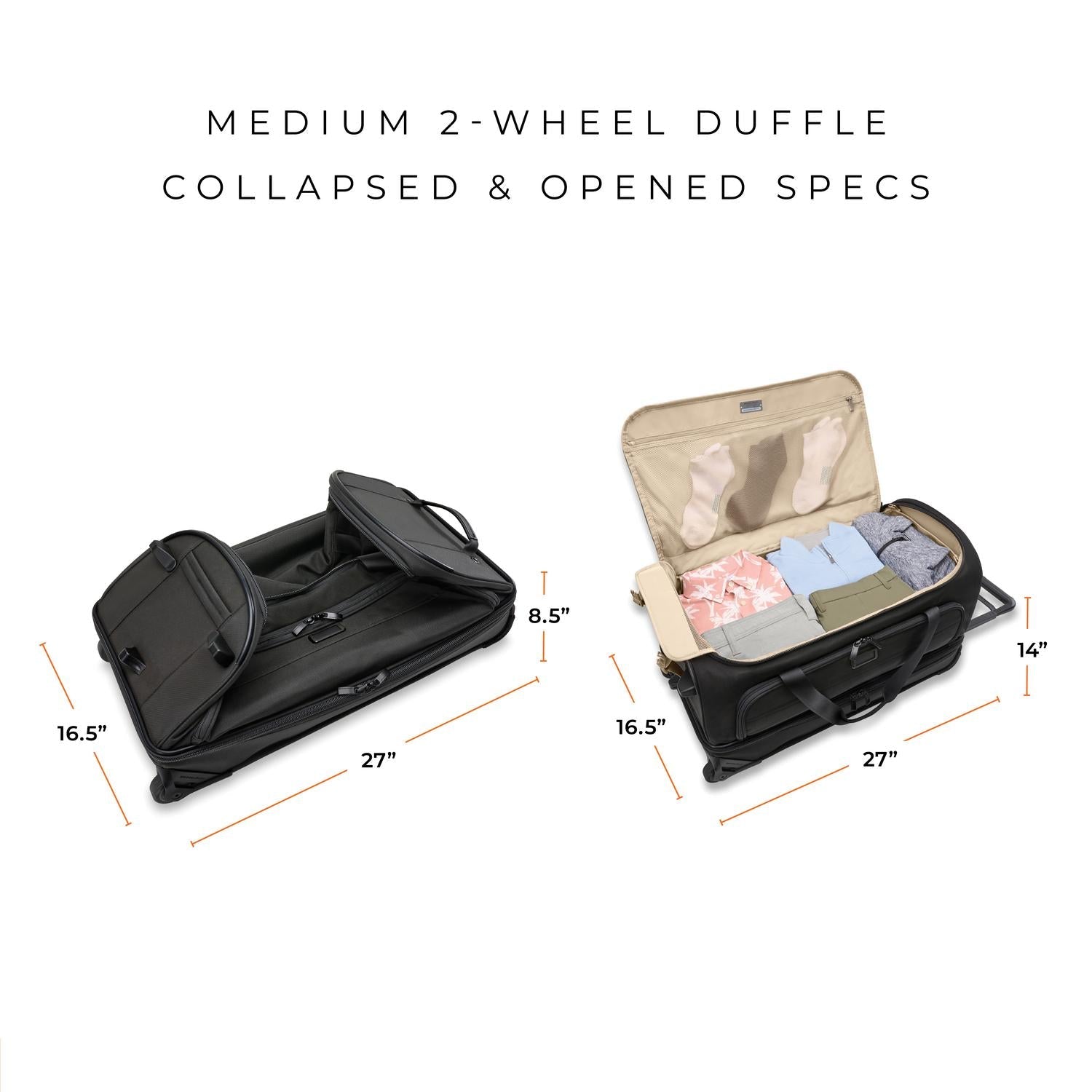 Medium Two-Wheel Duffle | BLUWD127