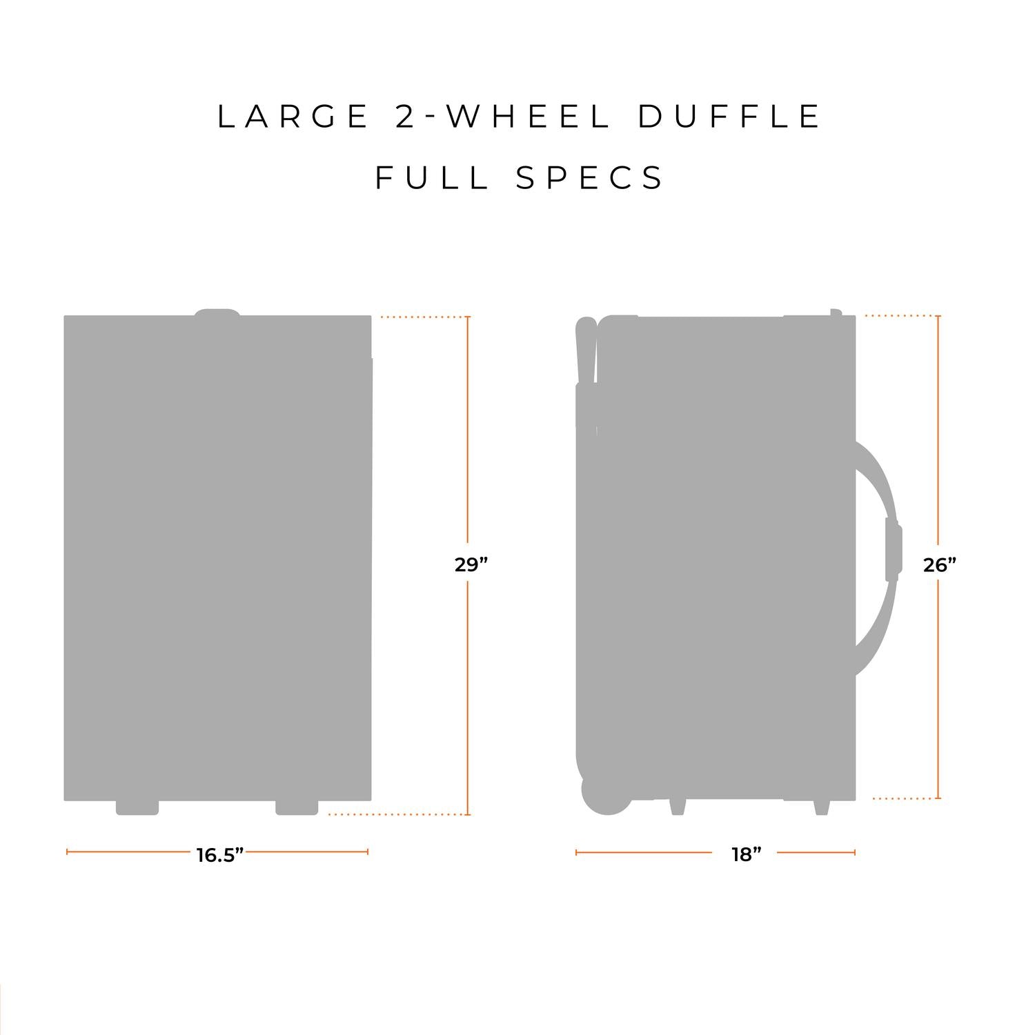 Large Two-Wheel Duffle | BLUWD129