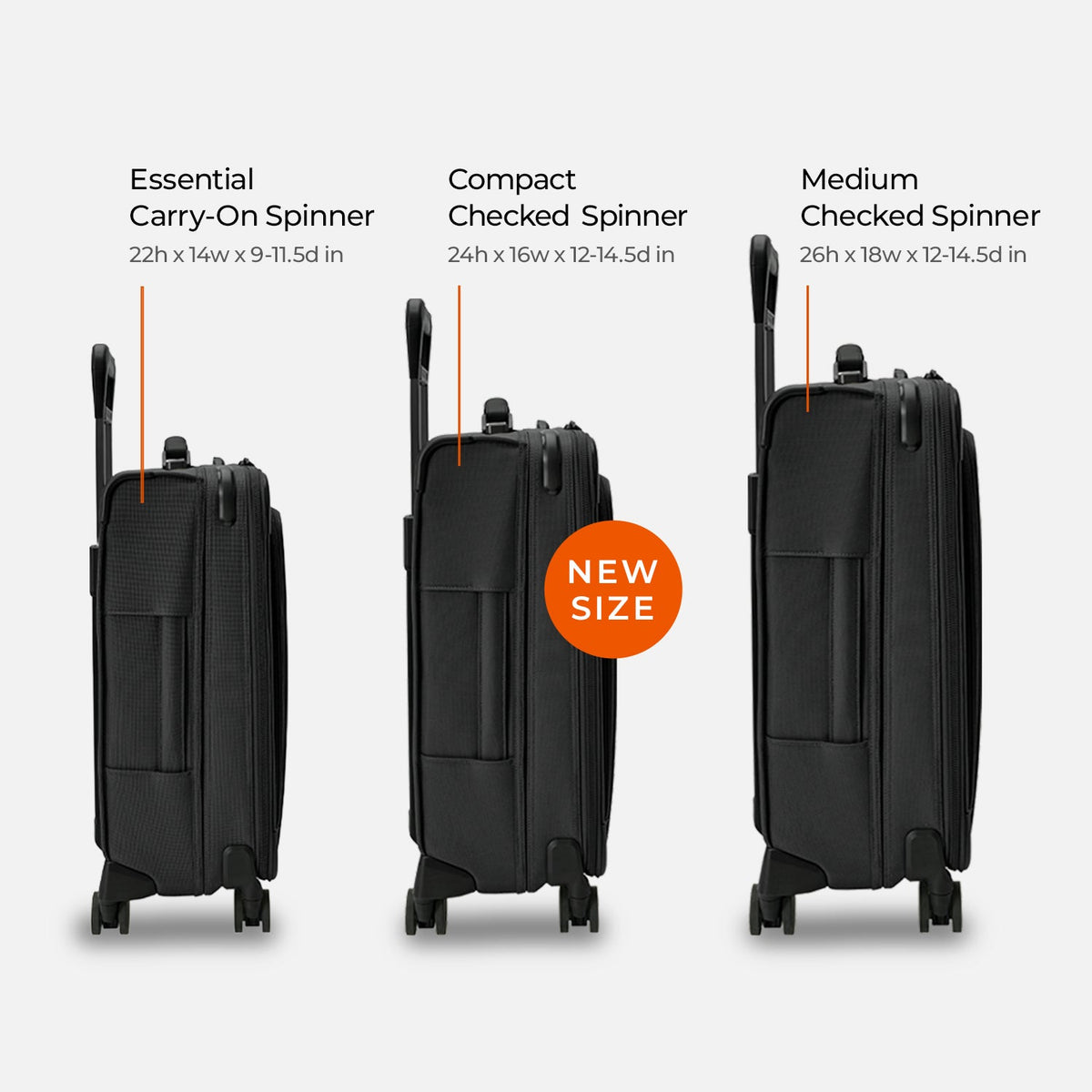 Compact 24" Checked Expandable Spinner | BLU124CXSP