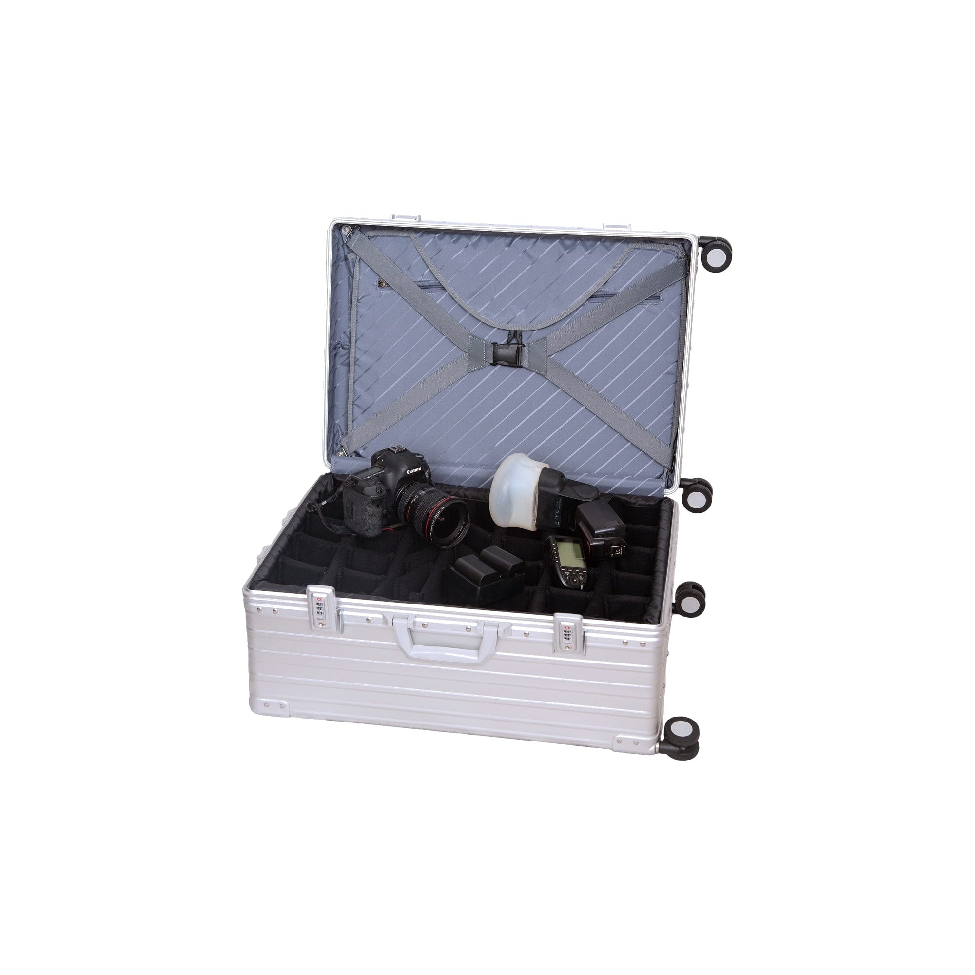 21" Aluminum Camera Carry-On with Divider Insert | 2128-PL-1