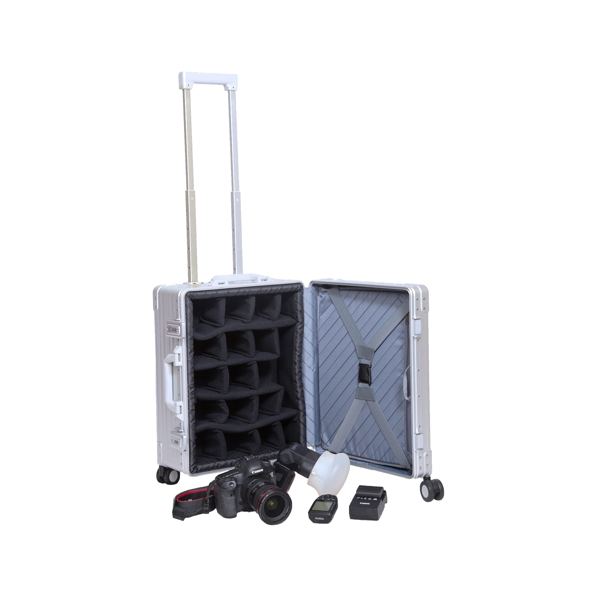 26" Aluminum Camera Check-In Case with Photography Insert | 2628-PL-RPD
