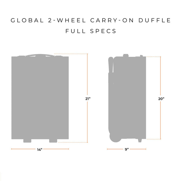 Global 2-Wheel Carry-On Duffle